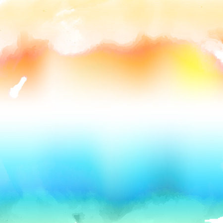 Vector water color cloud.のイラスト素材