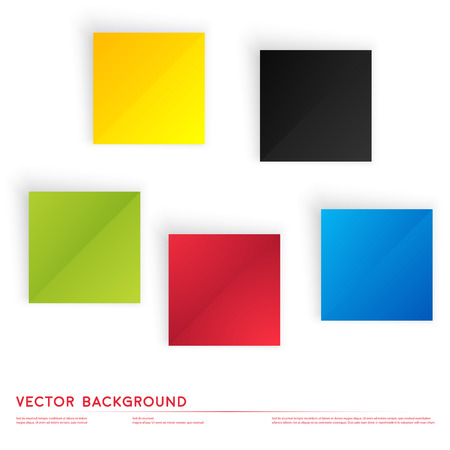 Vector Abstract geometric shape from color cubes.のイラスト素材