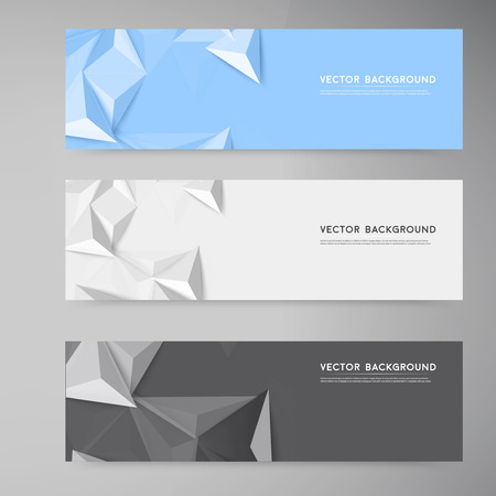 Vector banners and squares. Color setのイラスト素材