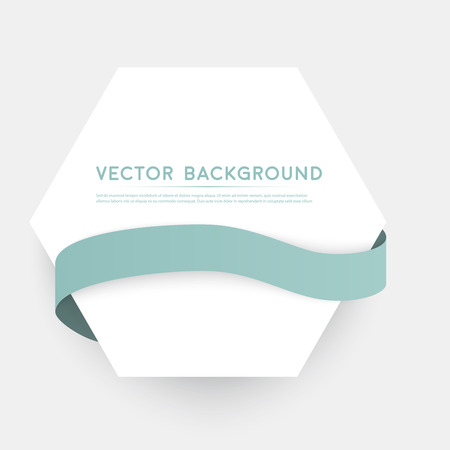 Vector color ribbons isolated on white backgroundのイラスト素材