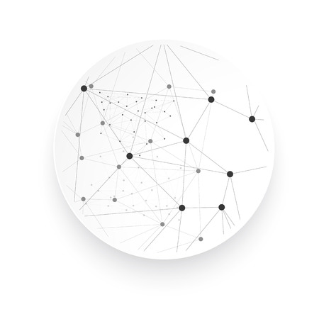 Vector network background abstract polygon triangle.のイラスト素材