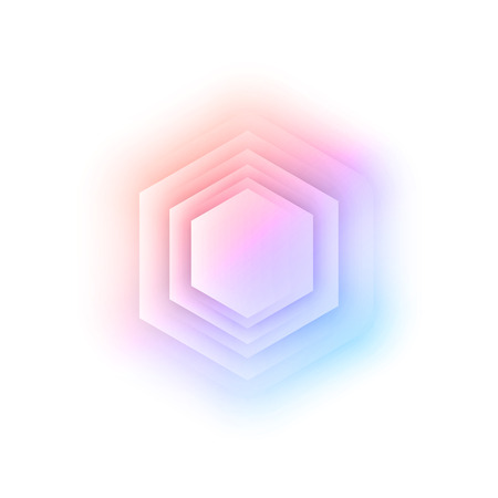 Vector abstract 3d hexagonal. Background with hexagon elementのイラスト素材