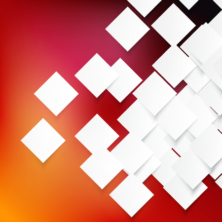 Vector white squares. Abstract background. Gray blankのイラスト素材