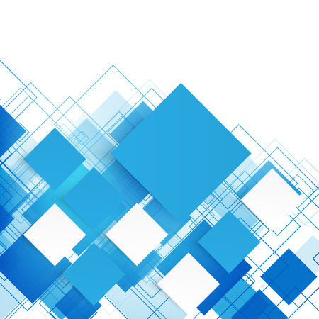 Vector blue squares. Abstract background. Sky blankのイラスト素材