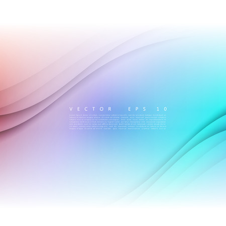 Vector color of wavy banner. Gray backgroundのイラスト素材