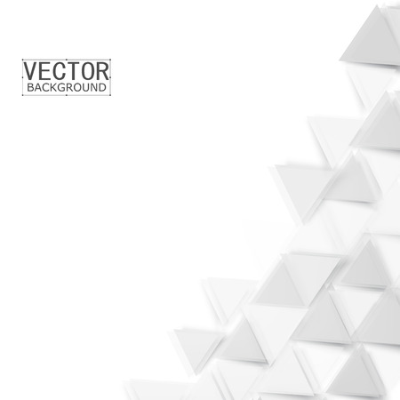 Vector Abstract background. Gray triangular shapes. Trianglesのイラスト素材