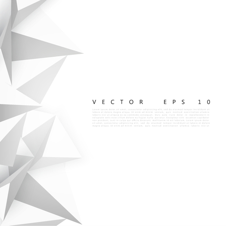 Vector background abstract polygon triangle. polygonal design geometrical. Gray trianglesのイラスト素材