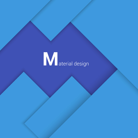 Vector Blue  Illustration. Modern material design background.のイラスト素材