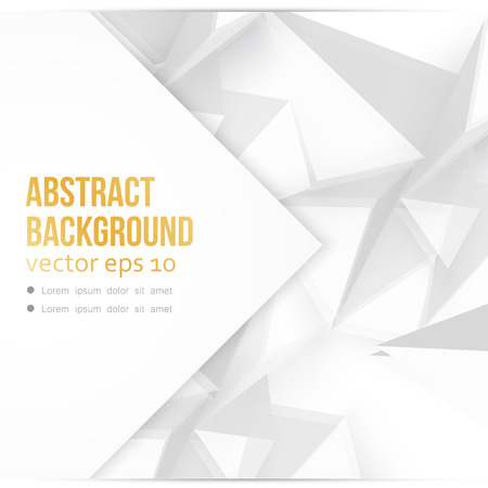 Vector background abstract polygon triangle. polygonal design geometrical. Gray trianglesのイラスト素材