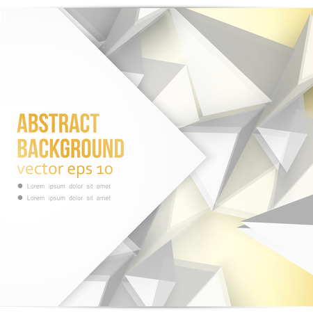 Vector background abstract polygon triangle. polygonal design geometrical. Gray trianglesのイラスト素材