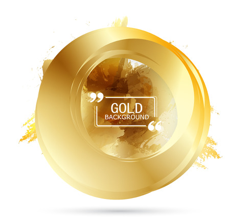 Vector Beautiful Gold Circle. Template brochure designのイラスト素材
