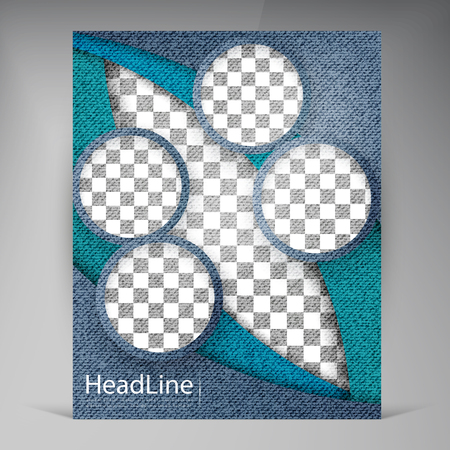 Abstract vector modern flyers brochure. Business brochure flyer design layout template in A4のイラスト素材