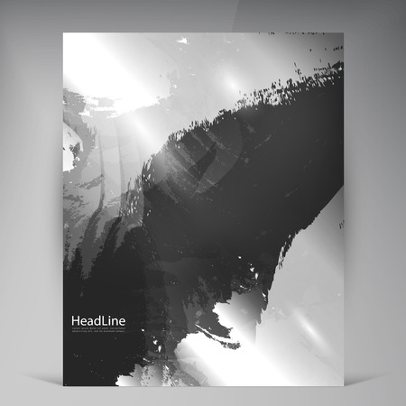 Abstract vector modern flyers grunge brochure. Business brochure flyer design layout template in A4のイラスト素材