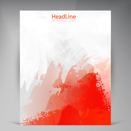Abstract vector modern flyers grunge brochure. Business brochure flyer design layout template in A4のイラスト素材