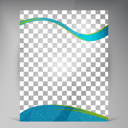 Vector Beautiful Green Flyer. Template flyers design. Business brochureのイラスト素材