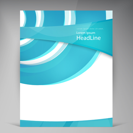 Vector Beautiful Flyer. Template flyers design. Business brochure circleのイラスト素材