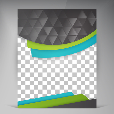 Abstract vector modern flyers brochure. Business brochure flyer design layout template in A4のイラスト素材