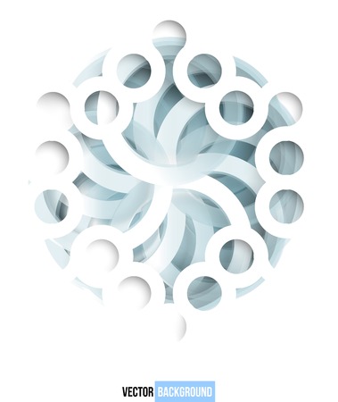 swirl blue and white card.の写真素材