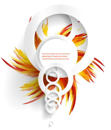 abstract cut background. Web Design brochure template and illustrationの写真素材