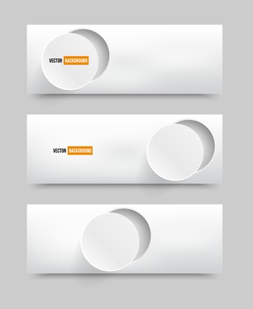 Illustration With 3d circles banners. Design backgroundの写真素材