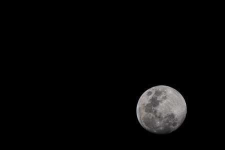 Full moon on the dark night