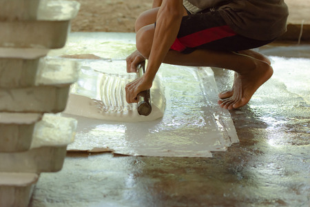 Rubber Sheet Manufacturing Processの写真素材