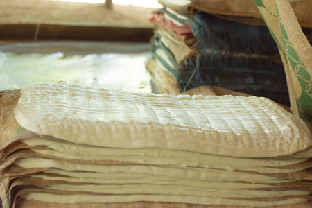 Rubber Sheet Manufacturing Processの写真素材