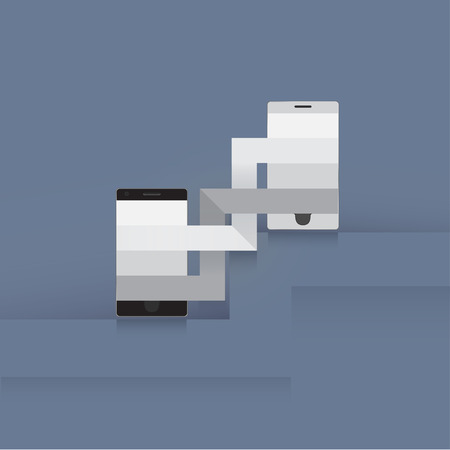 Template two phonesのイラスト素材