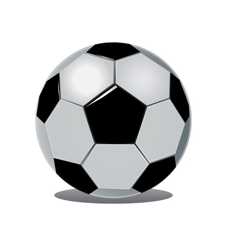 Classic soccer ball isolated on white のイラスト素材