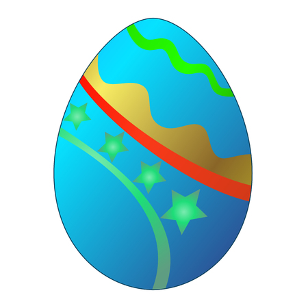 Brightly colored eggs, White background for decoration illustrations vectorのイラスト素材