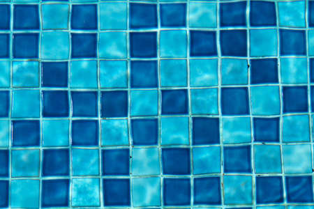 Tile at pool floor