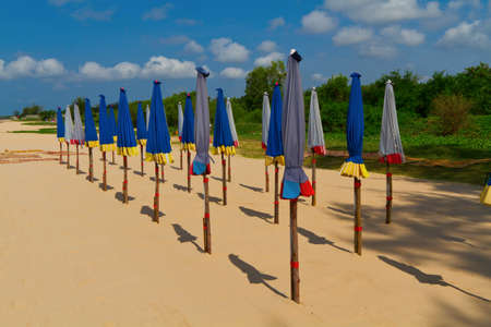 Beach umbrellaの写真素材