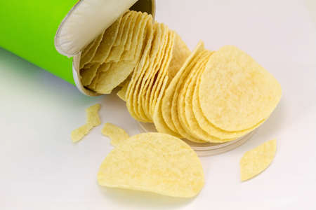 Can of potato chips