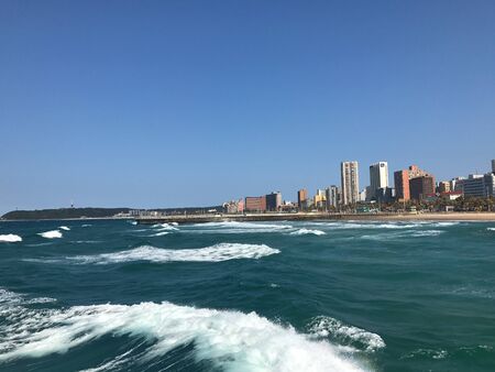 Atlantic Ocean flowing towards Durbanの写真素材