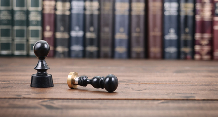 Law and Justice, Legality concept, Notary seals on a wooden background, Law library concept.の写真素材