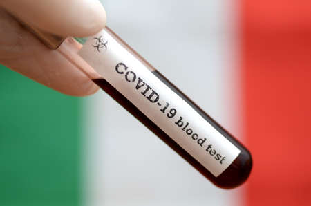 Coronavirus 2019-nCoV Blood Sample. Epidemic virus Respiratory Syndrome stock photo . Corona virus...