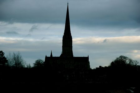 Cathedral Silhouetteの写真素材