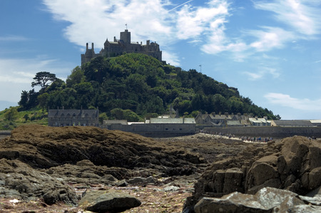 St Michaels Mount at Low Tideの写真素材