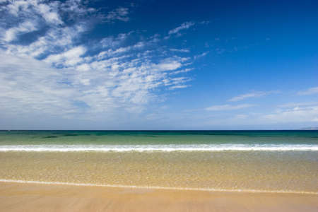 Beautiful beach empty of peopleの写真素材