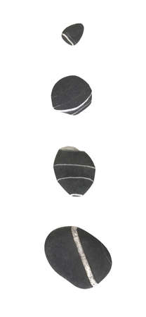 Stones in a white background