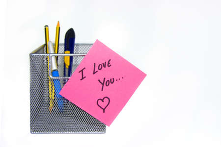 Pink love note