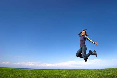 Young woman doing exercise