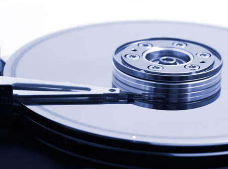 Open hard disk drive - shallow depth of fieldの写真素材
