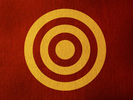 Multiple circles over a red tissue background