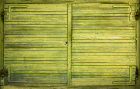 Background picture made of colored wood boardsの写真素材