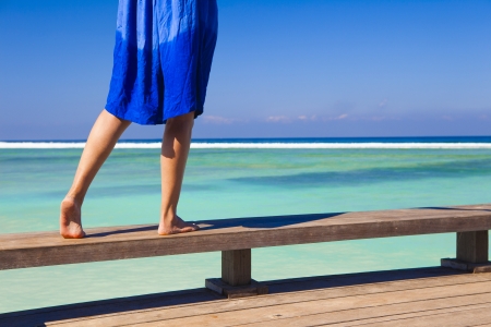 Walking on paradiseの写真素材