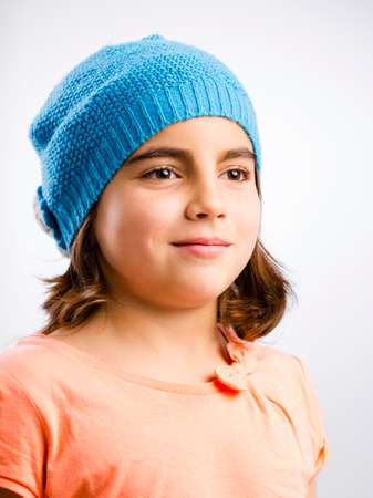 Studio portrait of a beautiful girl