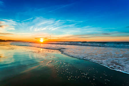Beautiful sunset of Portugal coast - Baleal, Penicheの写真素材