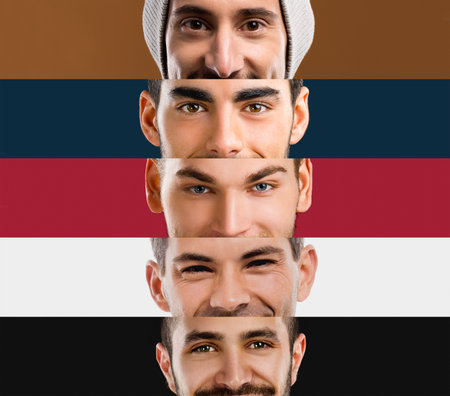 Collage of multiple portraits of women and men