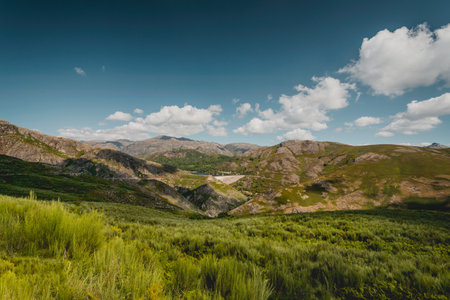 Big moutains with blue sky lanscape